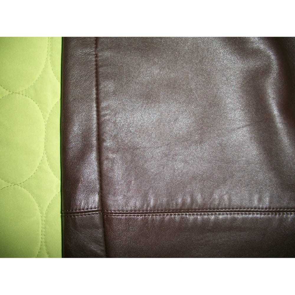 Lafayette 148 Ny Leather mid-length skirt - image 6