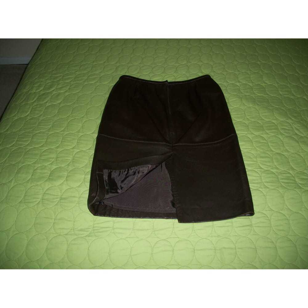 Lafayette 148 Ny Leather mid-length skirt - image 8