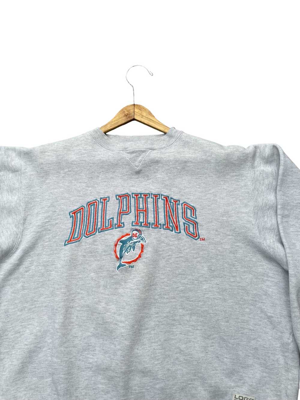 NFL × Vintage Vintage Miami Dolphins Logo 7 Crewn… - image 5