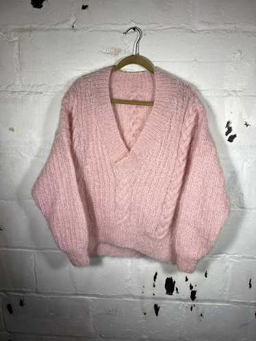 Streetwear × Vintage Vintage Pink Mohair Cableknit