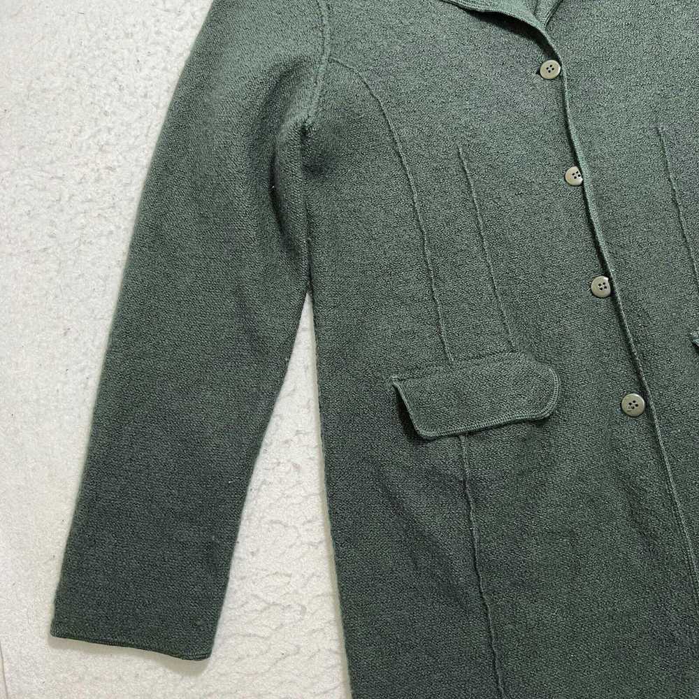 Vintage Parisian Works Pure Wool Button Down Knit… - image 4