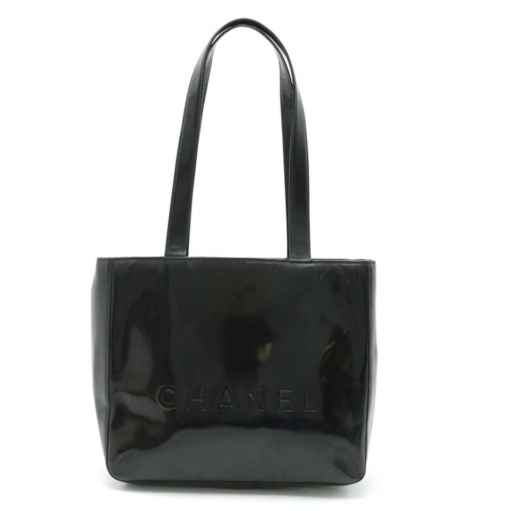 Chanel CHANEL tote bag shoulder enamel patent lea… - image 1