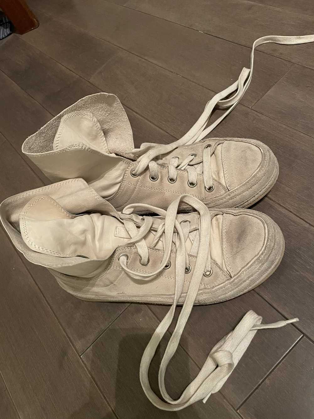 Ann Demeulemeester Ann D. Suede Paneled Sneakers - image 3