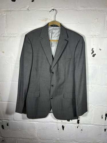 Hugo Boss Paolini Charcoal Gray Striped Super 130's Wool Blazer Sportcoat |  The Suit Depot