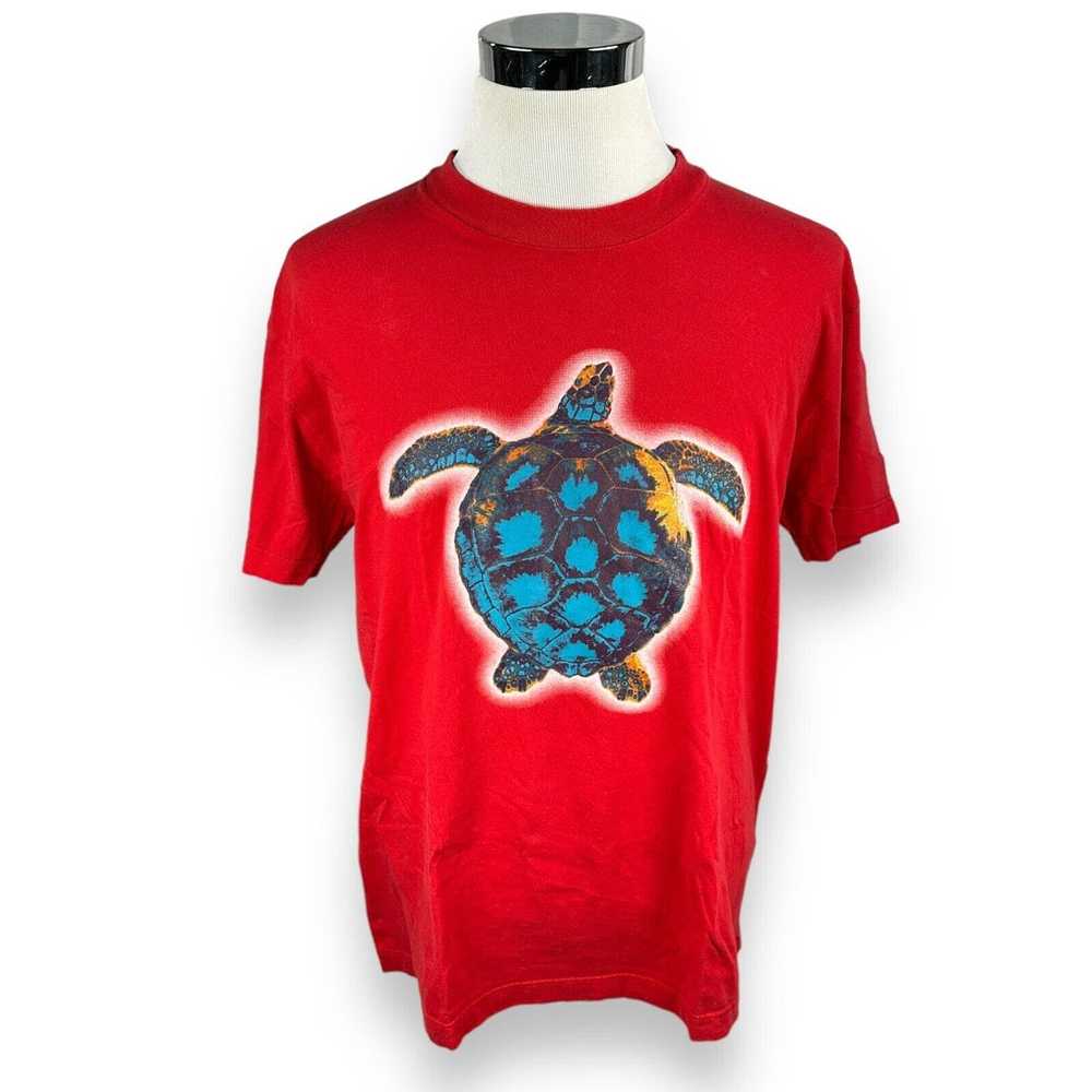 Moschino Moschino Mare T-Shirt XL Red Turtle Prin… - image 1