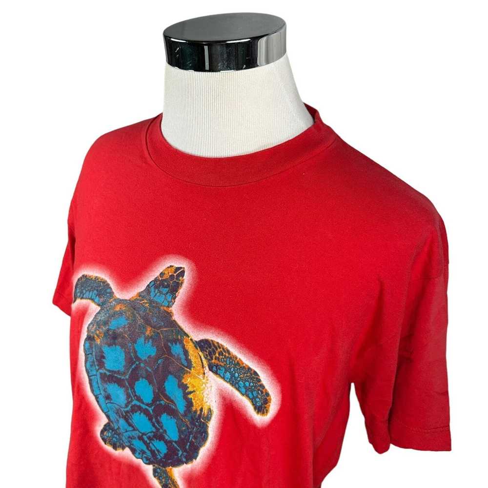 Moschino Moschino Mare T-Shirt XL Red Turtle Prin… - image 3