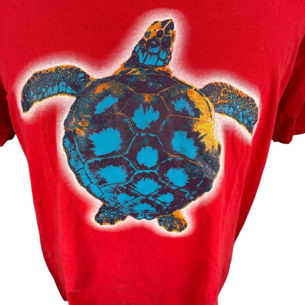 Moschino Moschino Mare T-Shirt XL Red Turtle Prin… - image 4