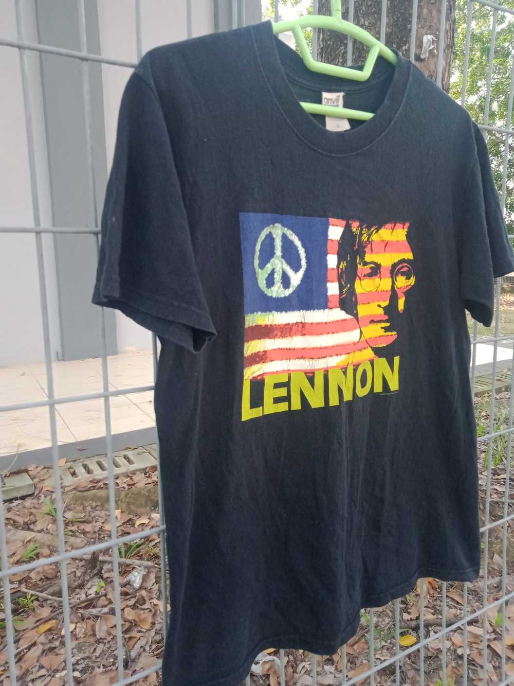 Anvil × Band Tees × Vintage Vintage John Lennon 2… - image 2