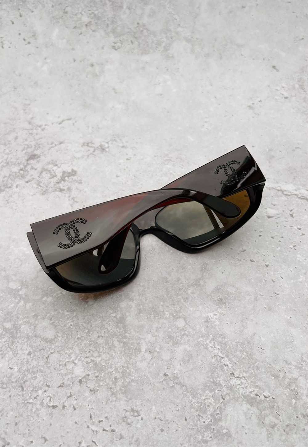 Chanel Sunglasses Authentic Burgundy Brown Crysta… - image 1