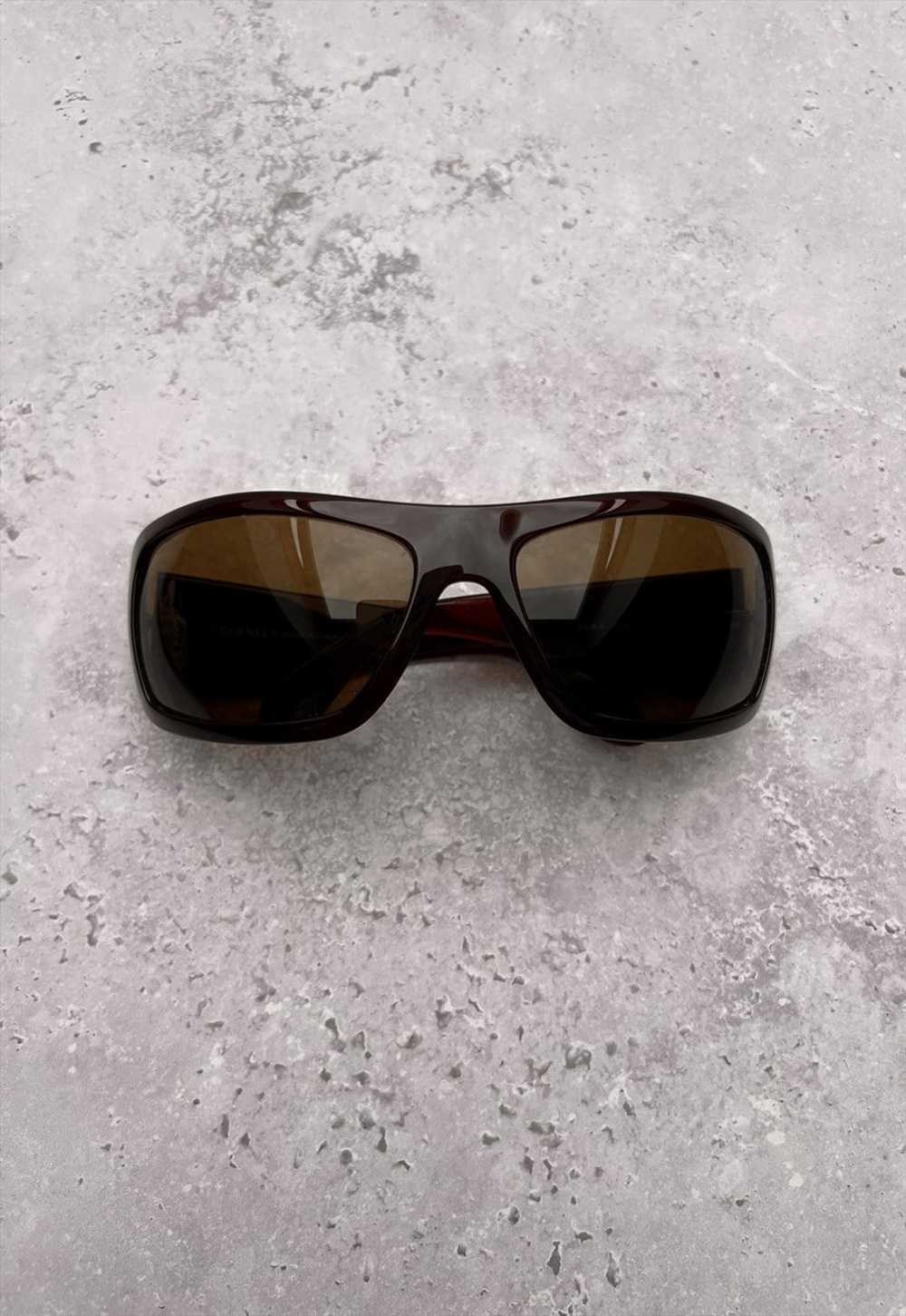 Chanel Sunglasses Authentic Burgundy Brown Crysta… - image 2