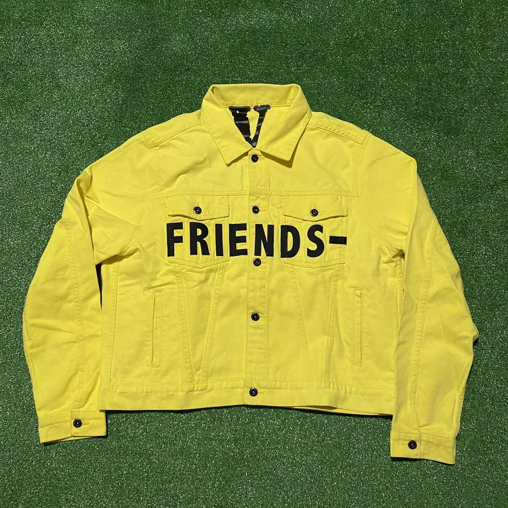 Vlone Vlone friends yellow denim jacket - image 1