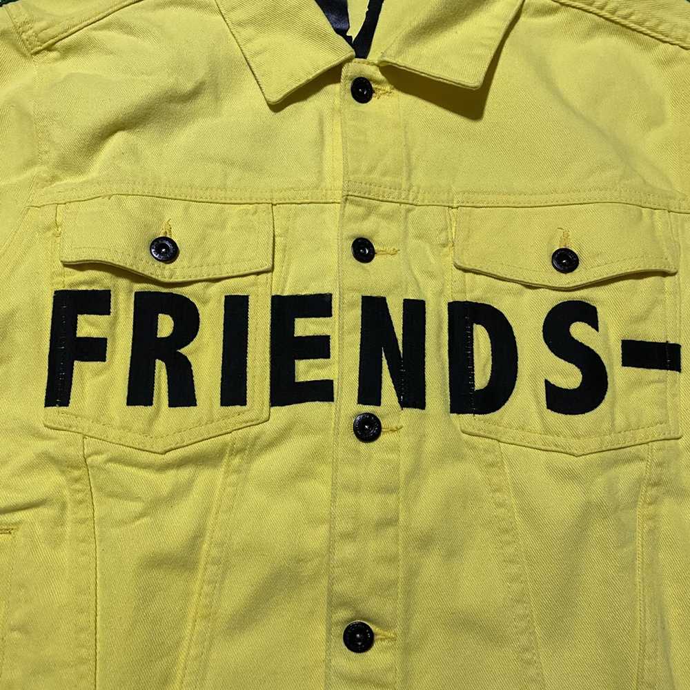 Vlone Vlone friends yellow denim jacket - image 2