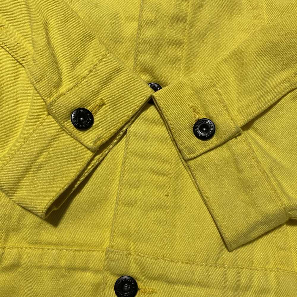 Vlone Vlone friends yellow denim jacket - image 3