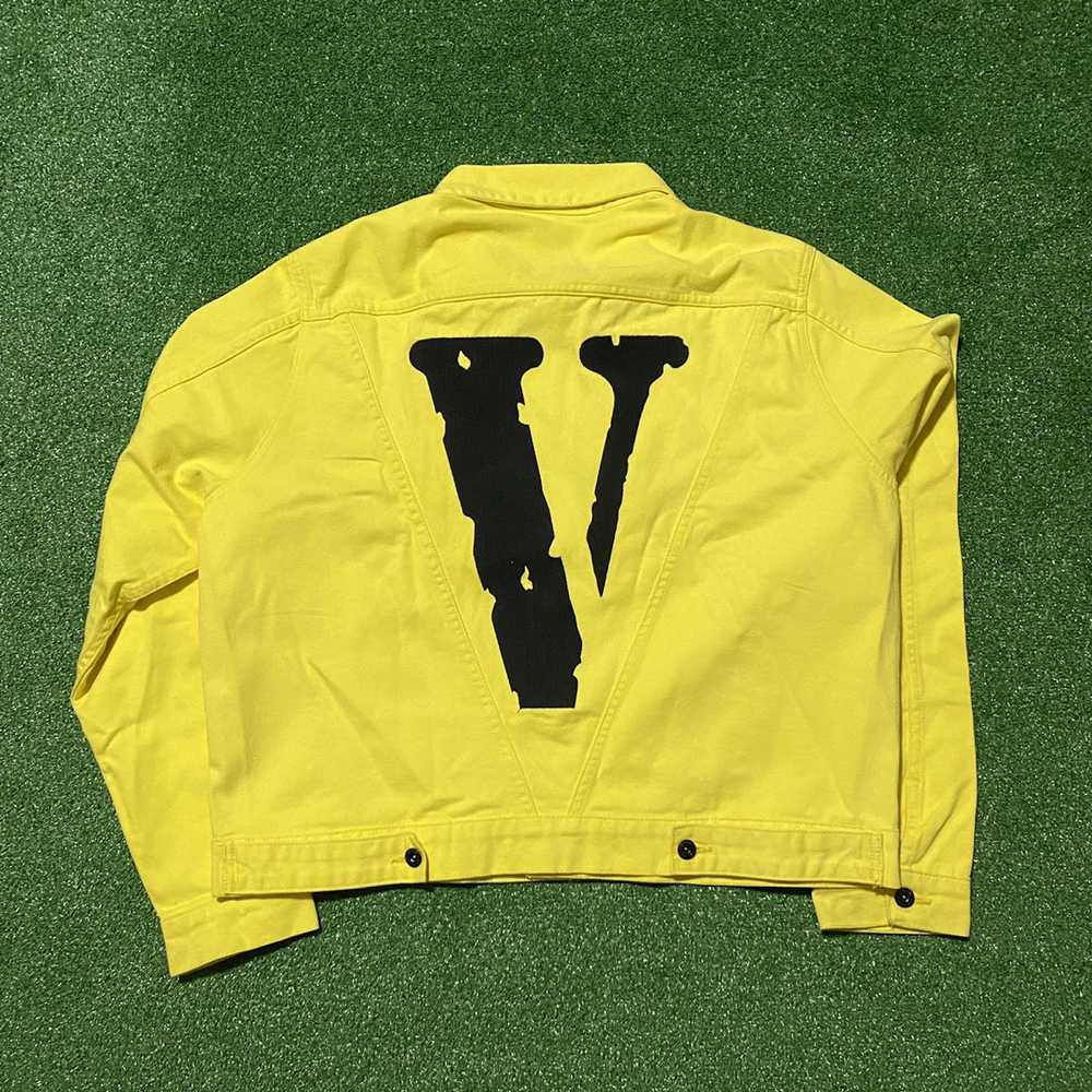 Vlone Vlone friends yellow denim jacket - image 5