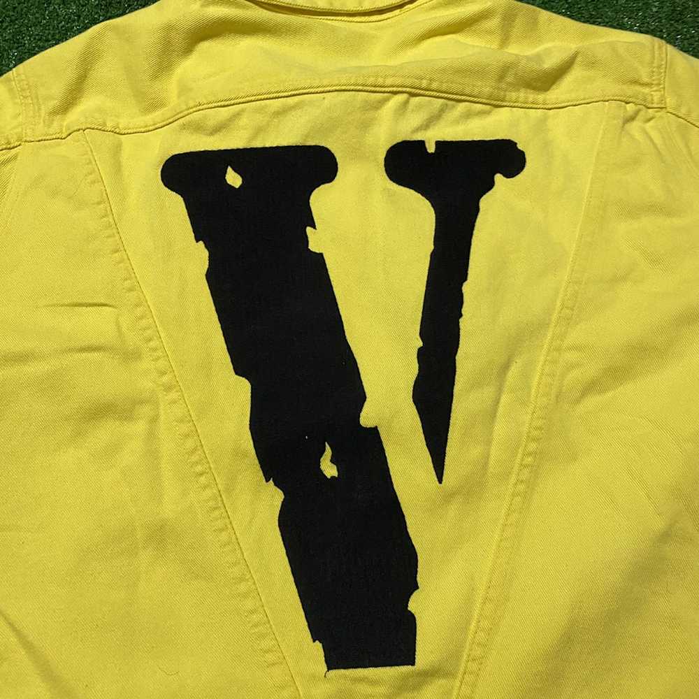 Vlone Vlone friends yellow denim jacket - image 6