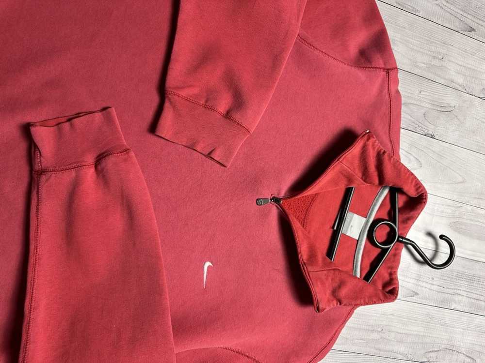 Nike × Streetwear × Vintage Vintage Nike red hood… - image 5