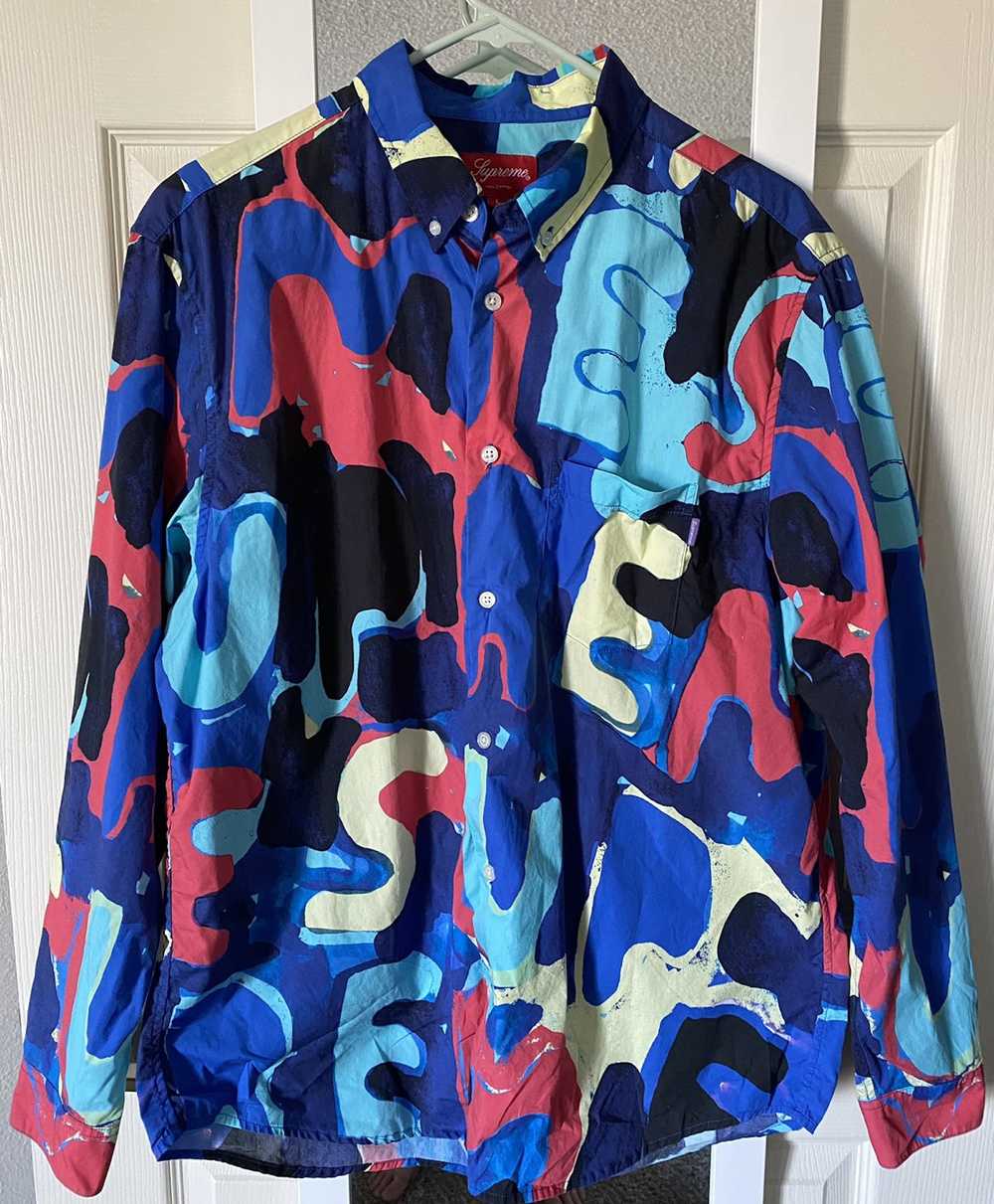 Supreme Painted Logo Shirt - image 1