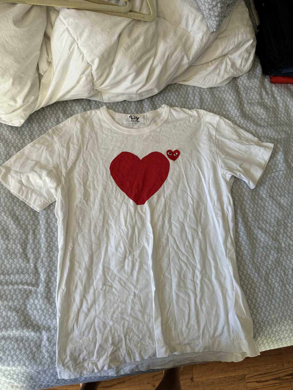 Comme des Garcons CDG Heart White Tee - image 1