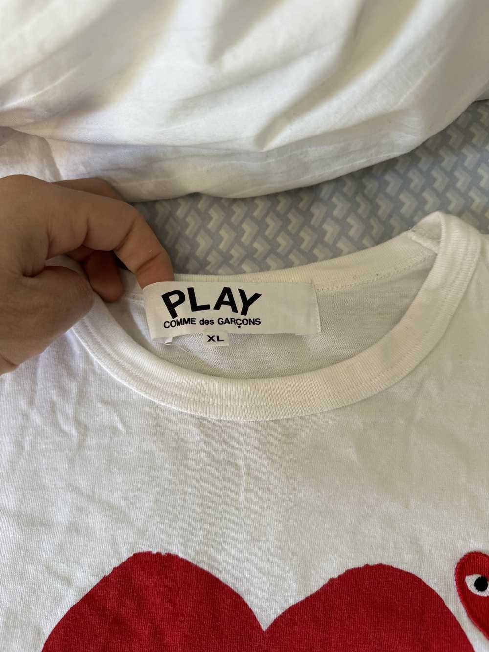 Comme des Garcons CDG Heart White Tee - image 2