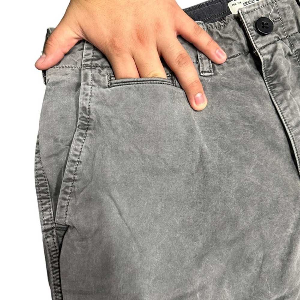Lucky Brand Mens 32 Shorts Gray Flat Front Pocket… - image 10