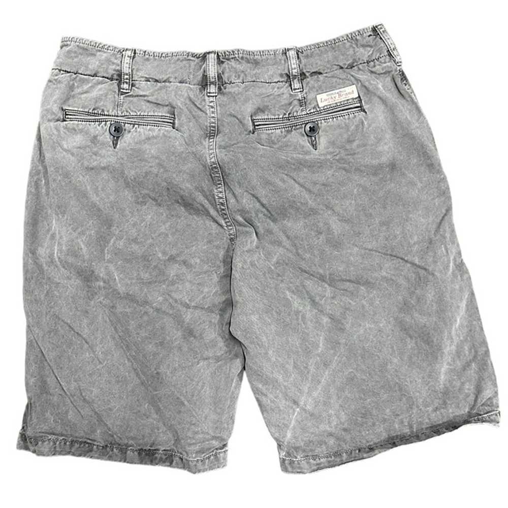 Lucky Brand Mens 32 Shorts Gray Flat Front Pocket… - image 2