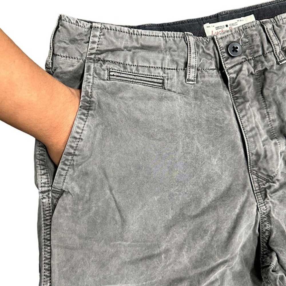 Lucky Brand Mens 32 Shorts Gray Flat Front Pocket… - image 6