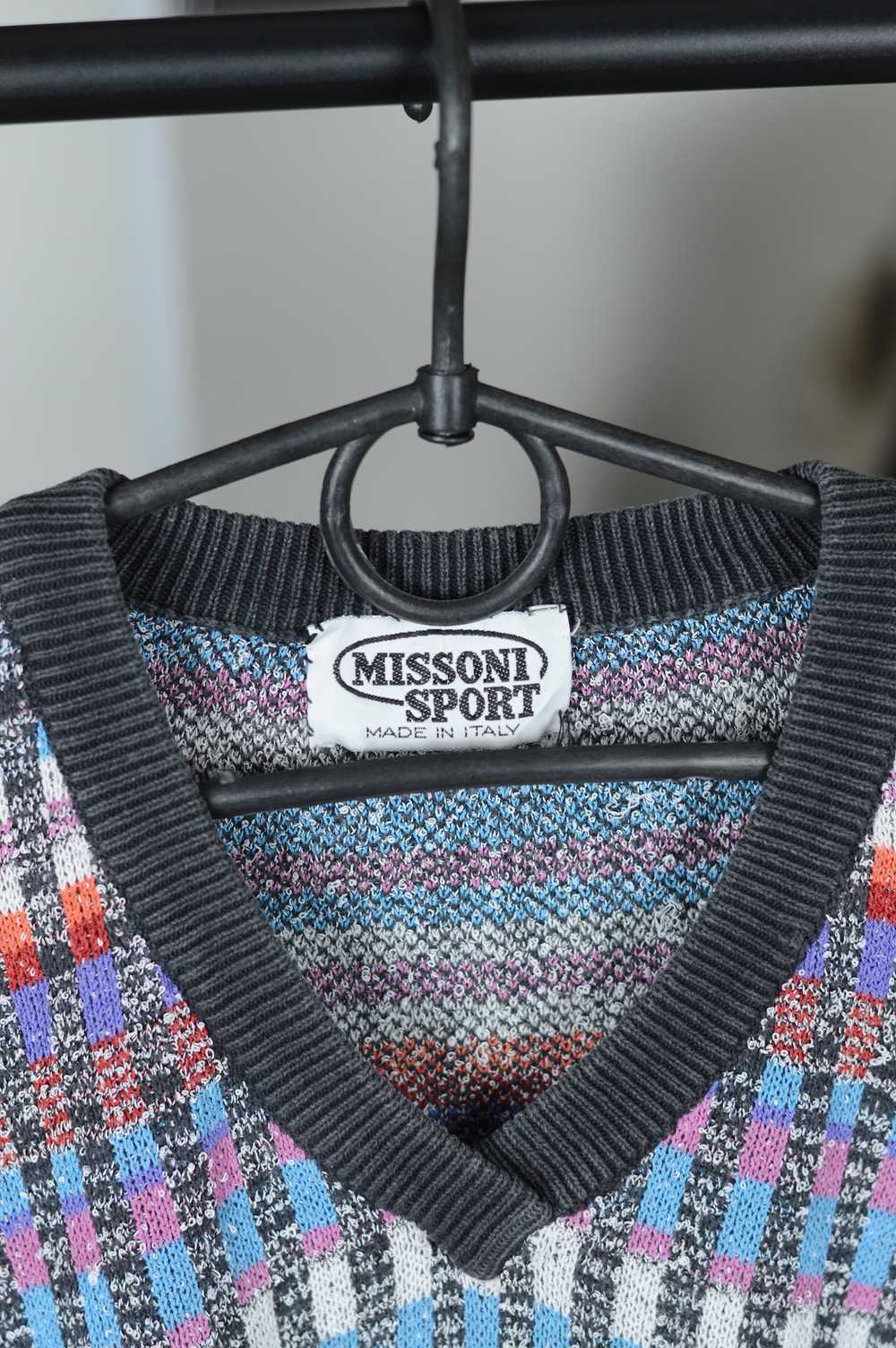 Missoni Vintage Missoni Sport V Neck Sweater - image 4