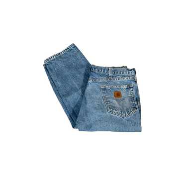 Vintage Carhartt Blue Denim Jeans 36x30 - image 1