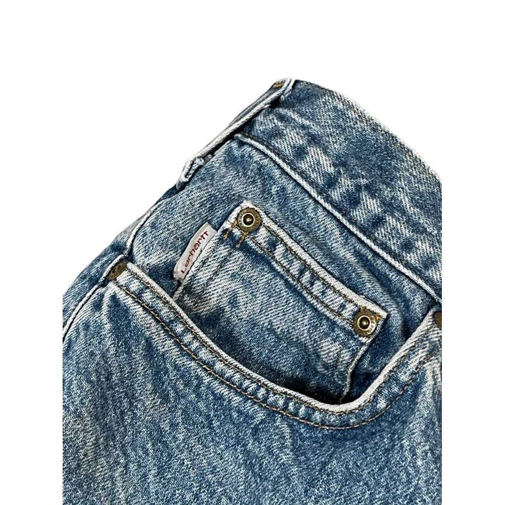 Vintage Carhartt Blue Denim Jeans 36x30 - image 6