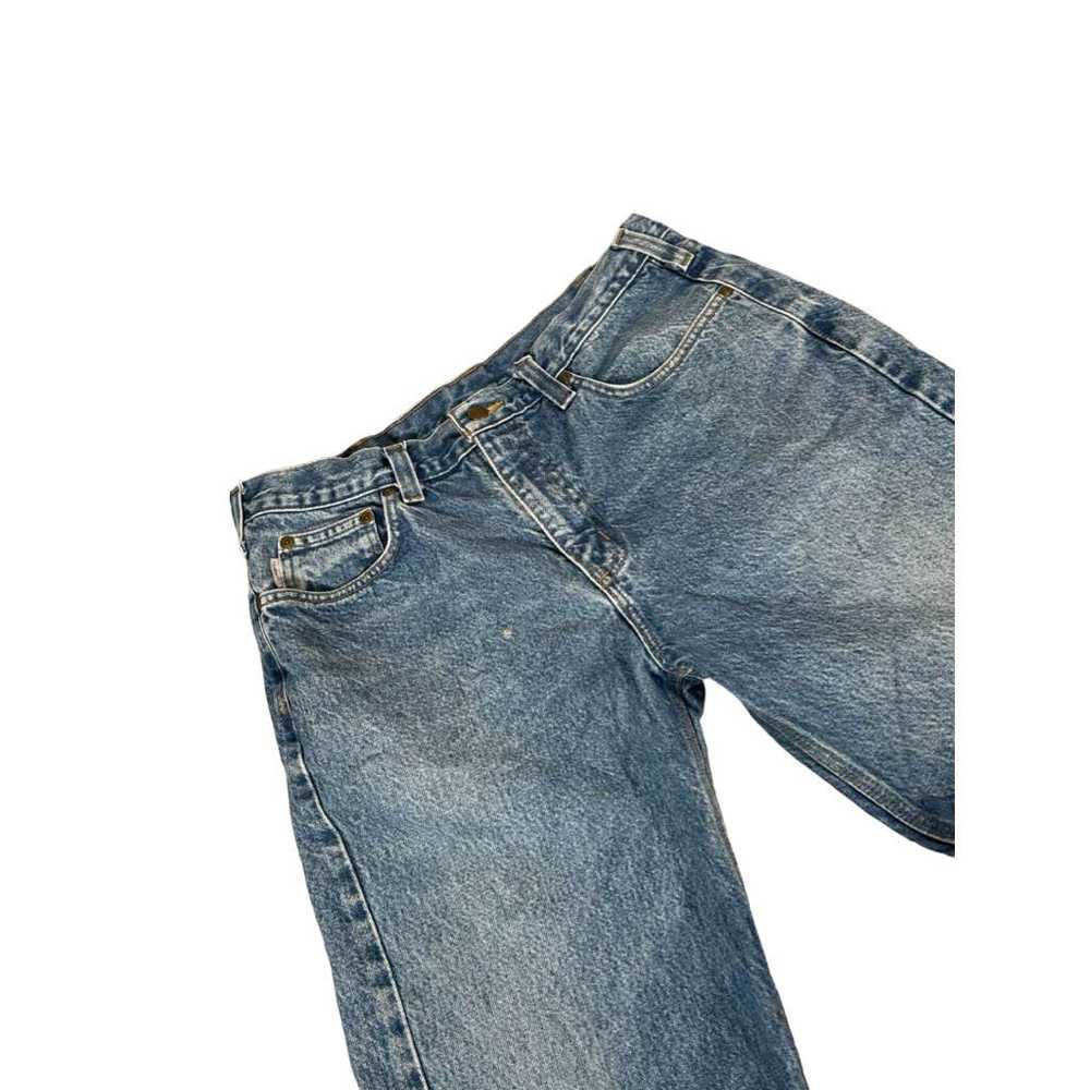 Vintage Carhartt Blue Denim Jeans 36x30 - image 7