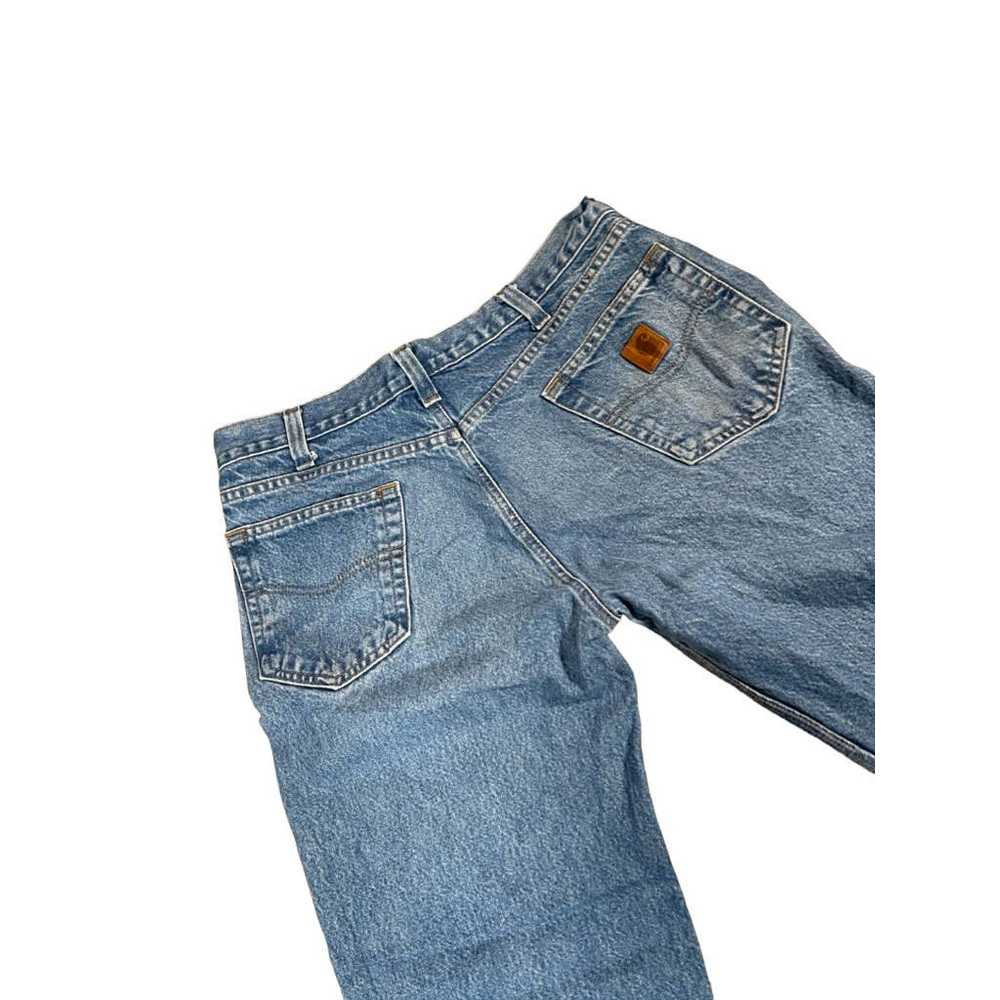 Vintage Carhartt Blue Denim Jeans 36x30 - image 8
