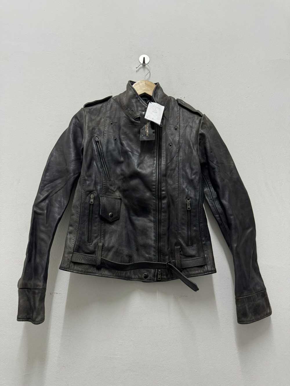 Golden Goose × Vintage Leather biker jacket - image 2