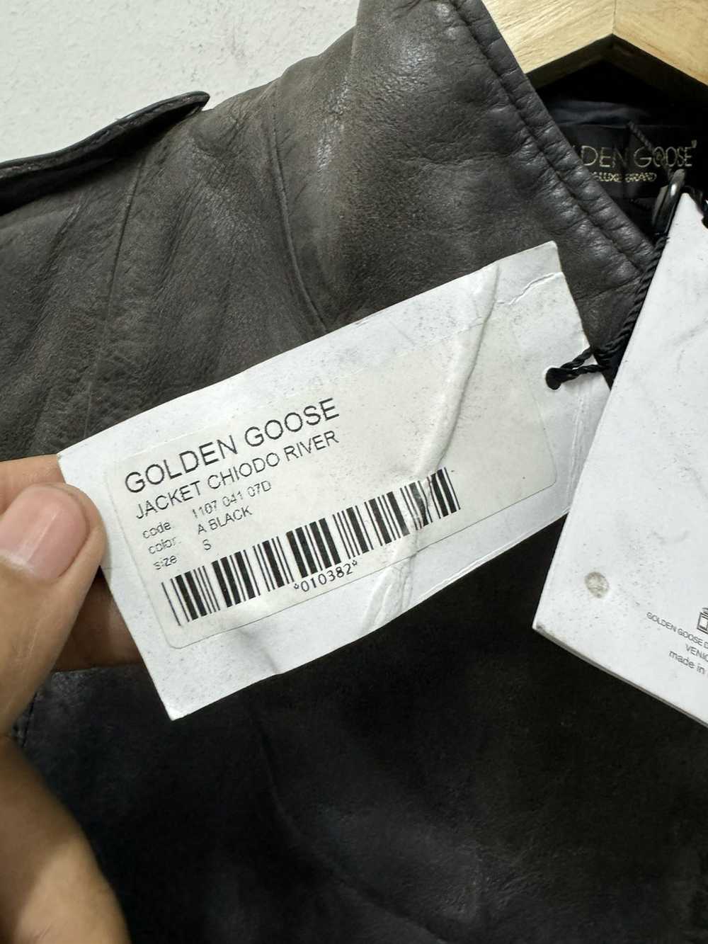 Golden Goose × Vintage Leather biker jacket - image 4