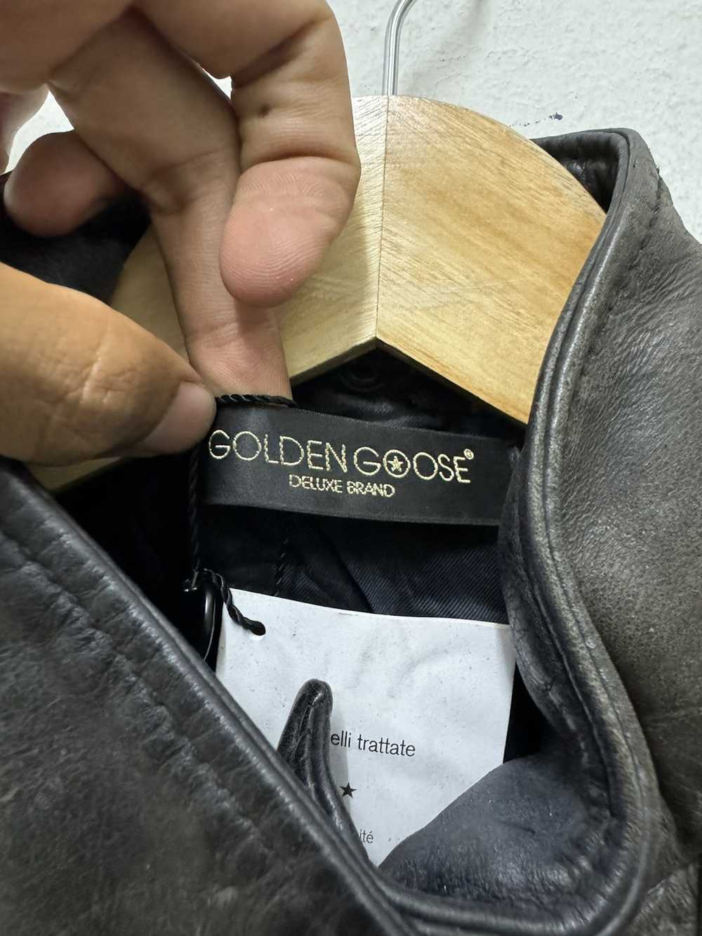 Golden Goose × Vintage Leather biker jacket - image 5