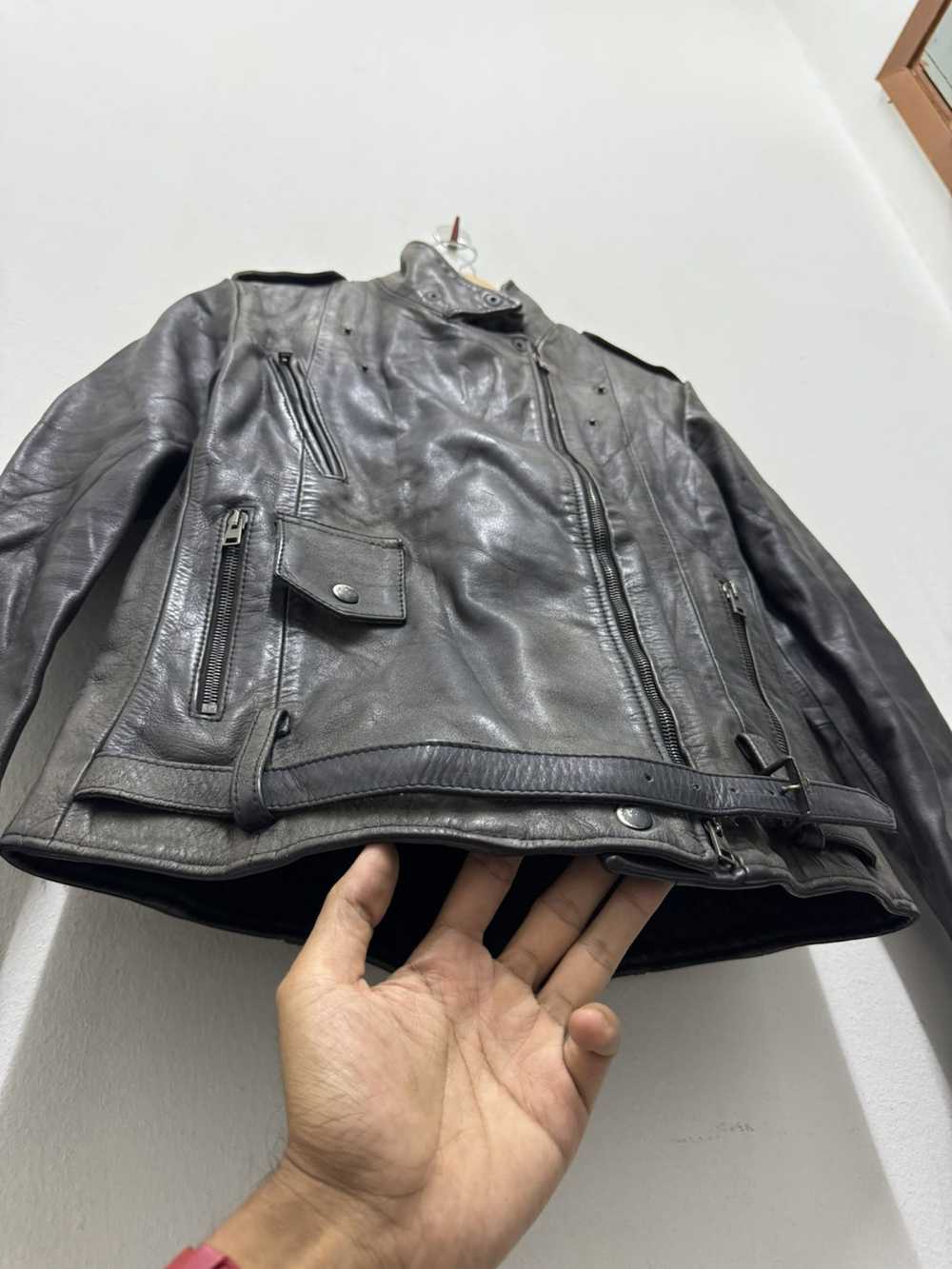 Golden Goose × Vintage Leather biker jacket - image 8
