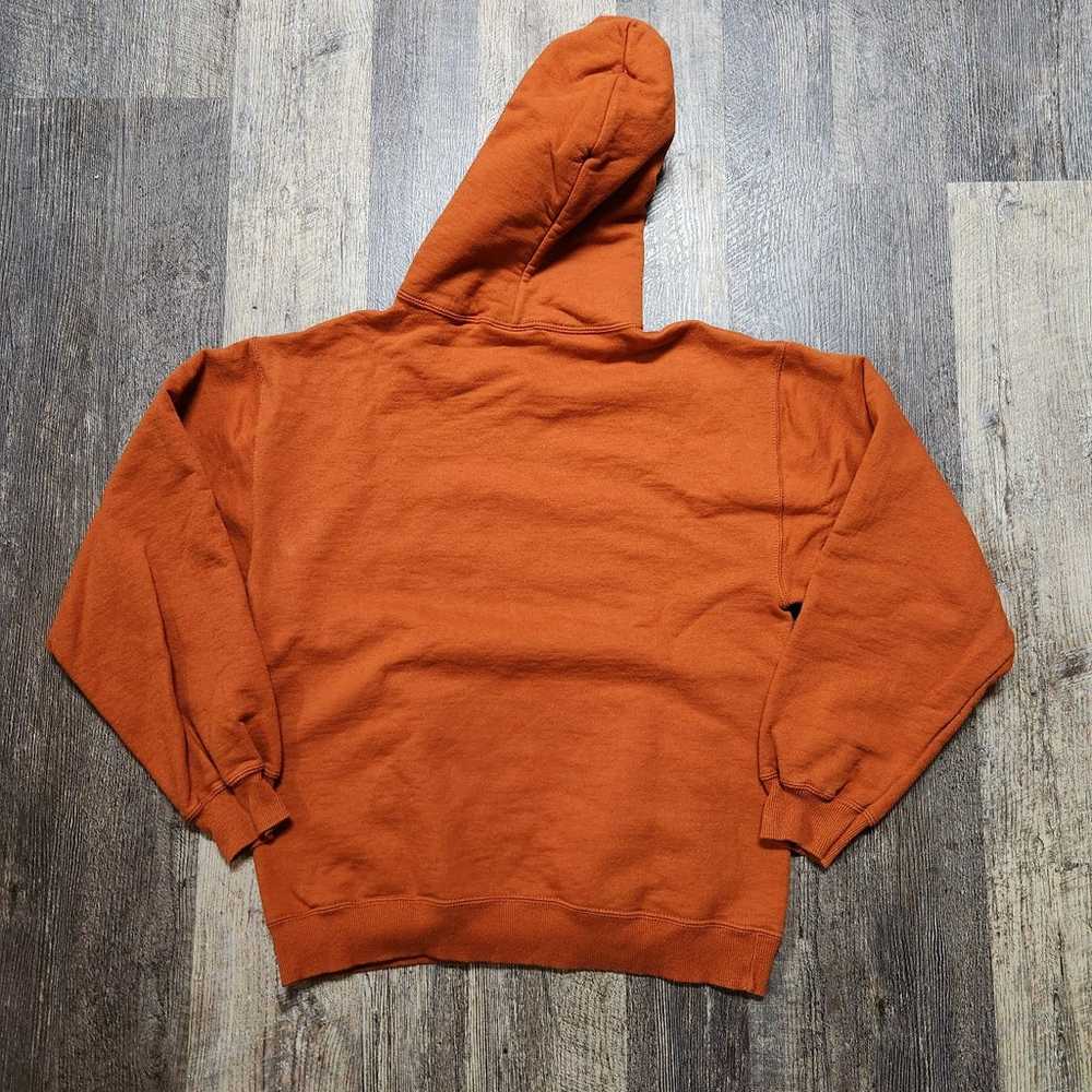 Vintage orange blank hoodie by jerzees - image 2