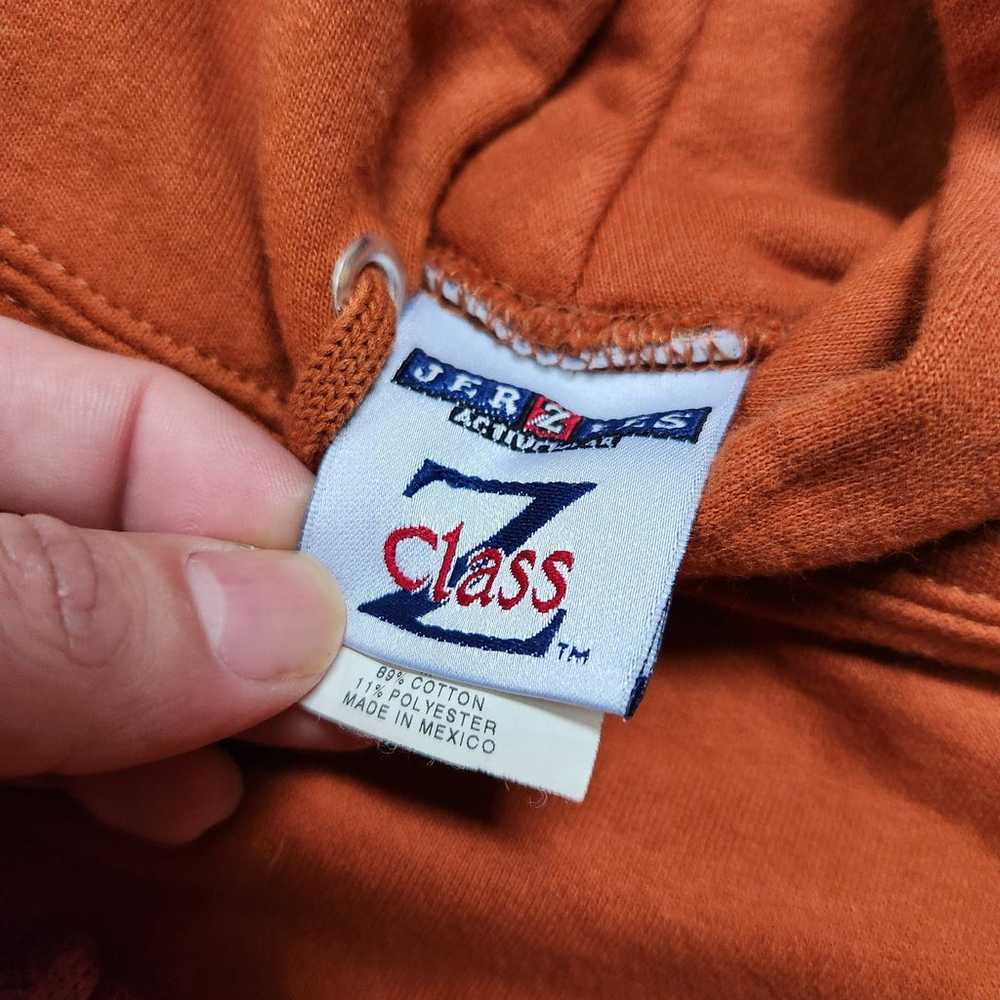 Vintage orange blank hoodie by jerzees - image 3