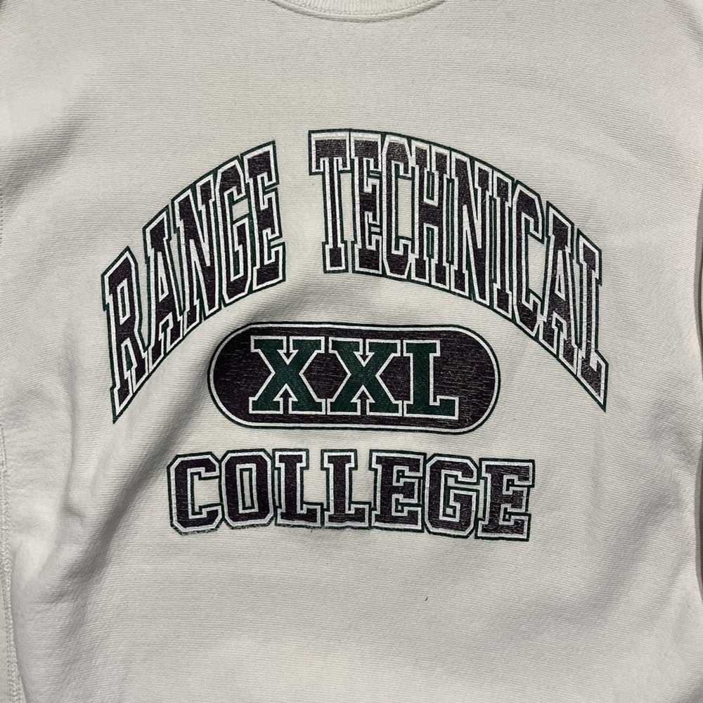 Vintage 90s Range Technical College Reverse Weave… - image 2