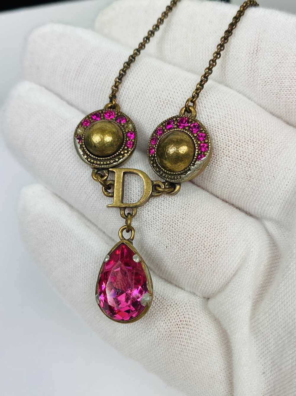 Dior Dior encrusted D ruby bracelet - image 2