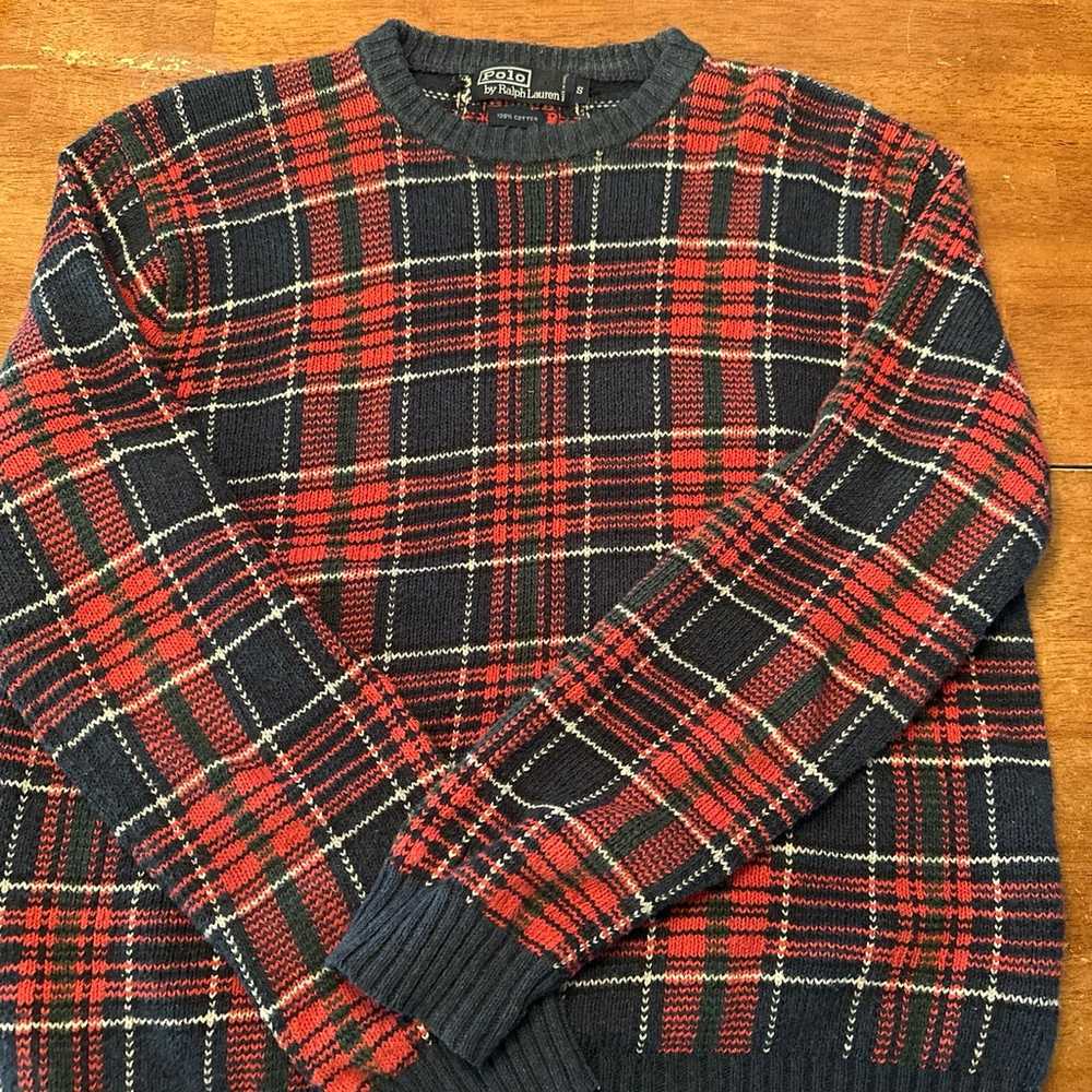 Vintage Polo by Ralph Lauren Plaid Sweater - image 1