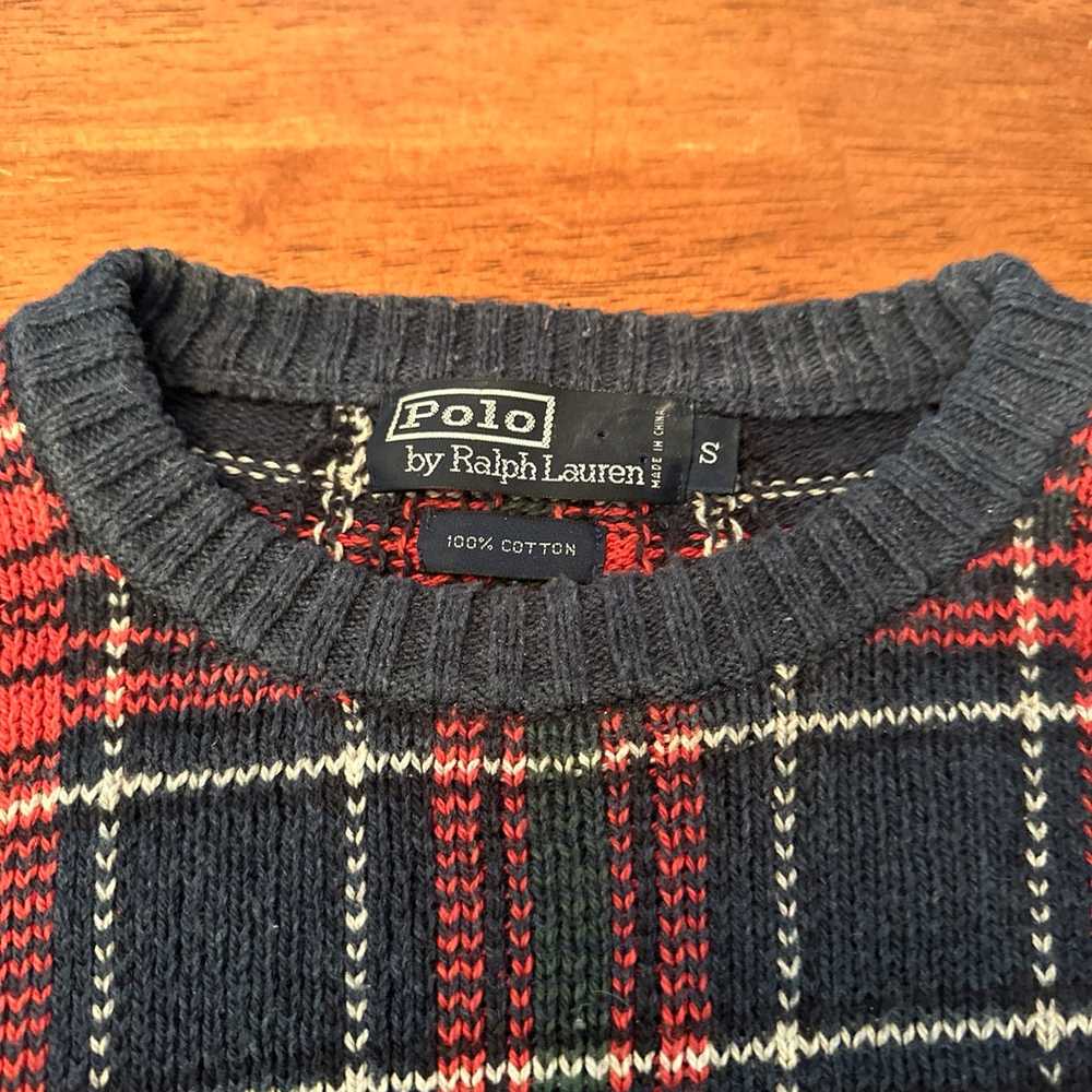 Vintage Polo by Ralph Lauren Plaid Sweater - image 2