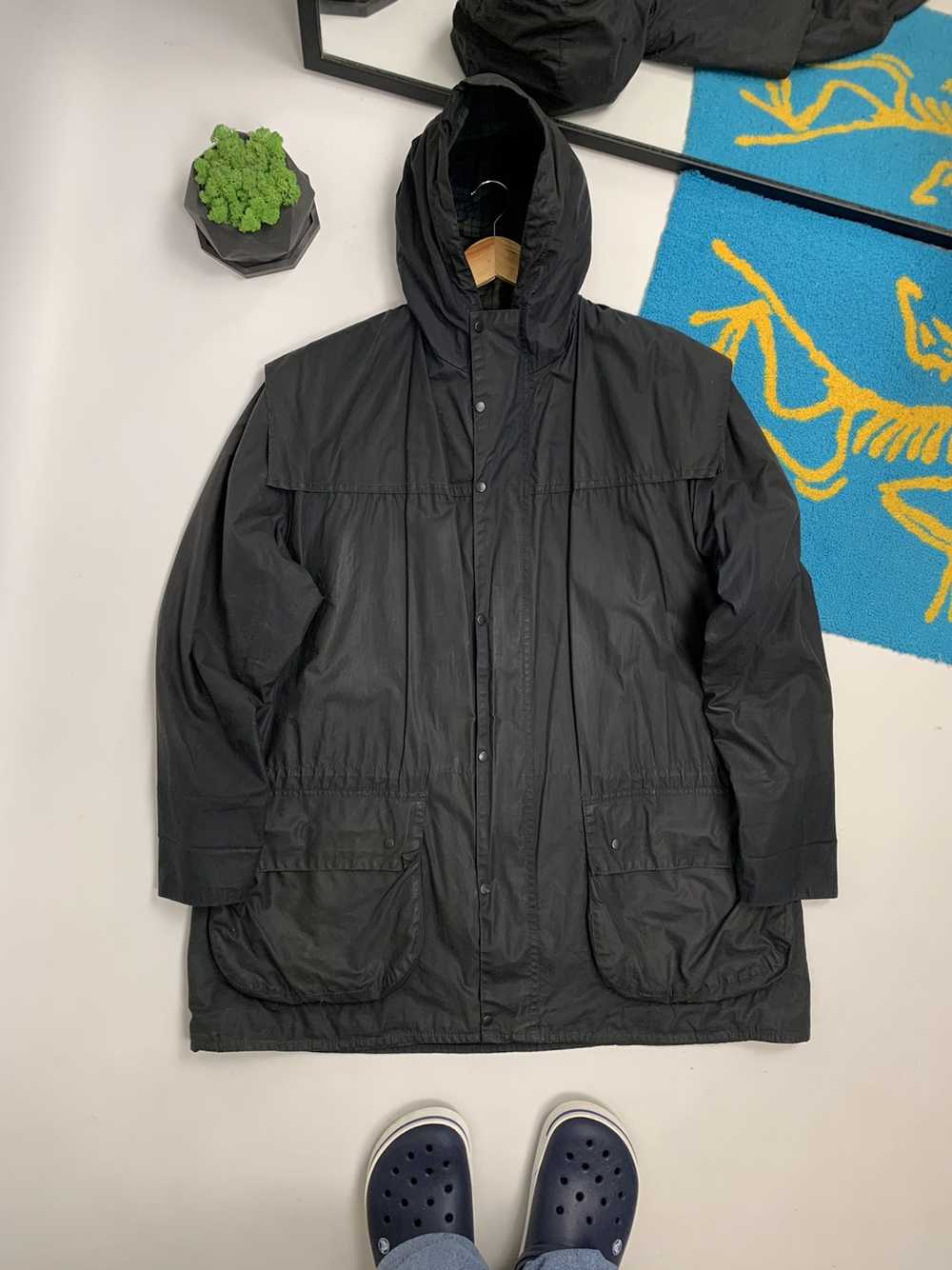 Barbour × Vintage × Waxed Vintage Barbour Lined D… - image 1