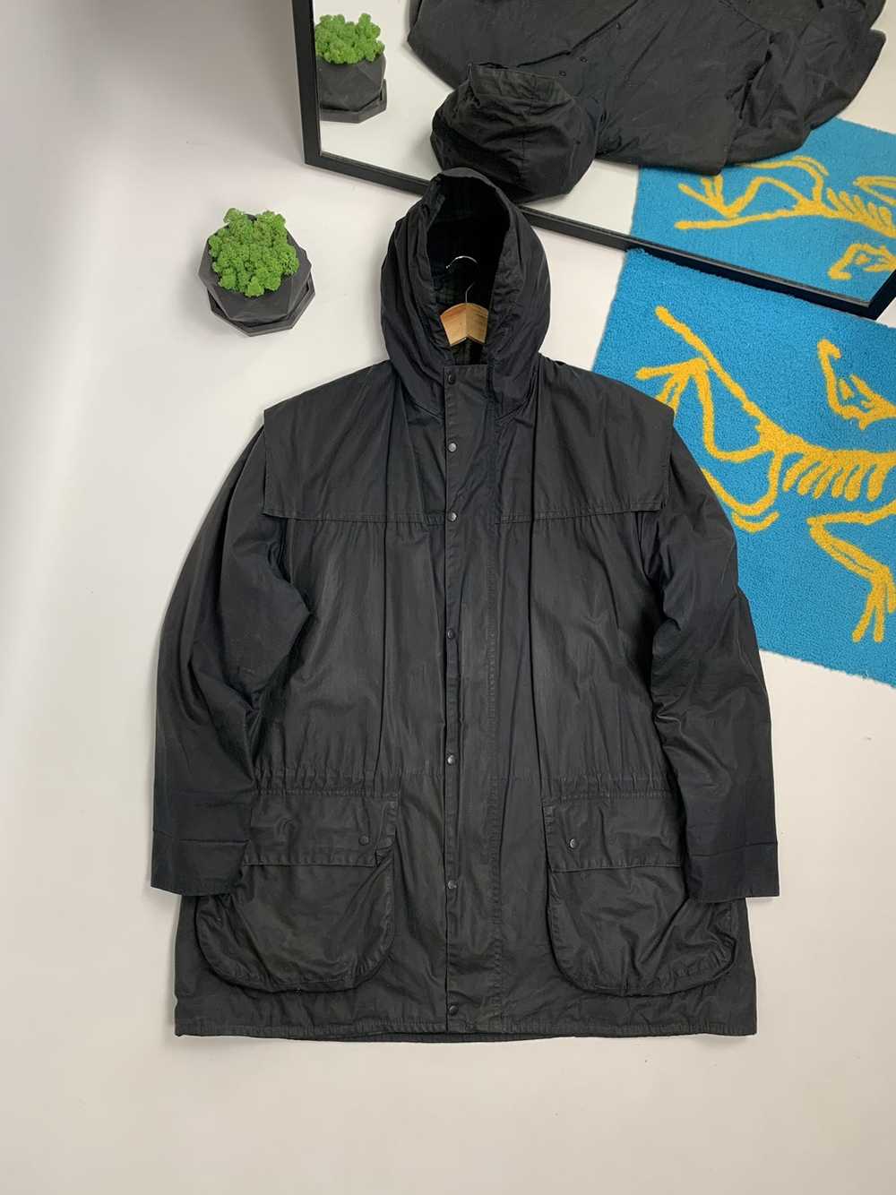 Barbour × Vintage × Waxed Vintage Barbour Lined D… - image 2