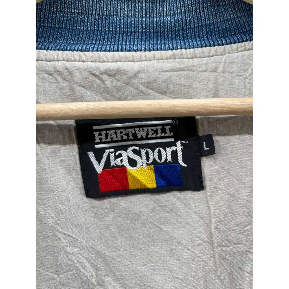 Vintage 1990's Hartwell ViaSport Denim Varsity Bo… - image 3