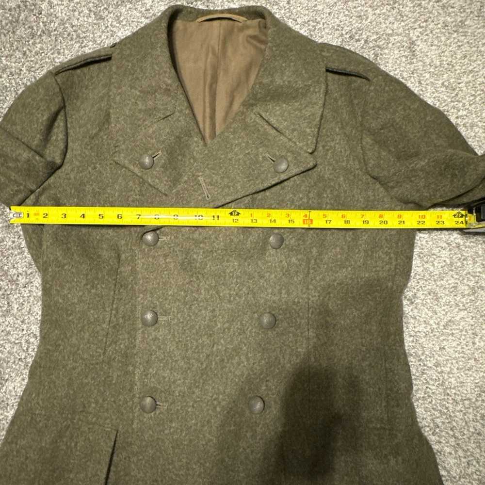 Vintage 1941 WWII Swedish Army Double Breast Wool… - image 10