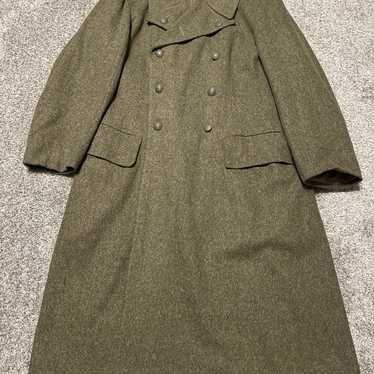 Vintage 1941 WWII Swedish Army Double Breast Wool… - image 1