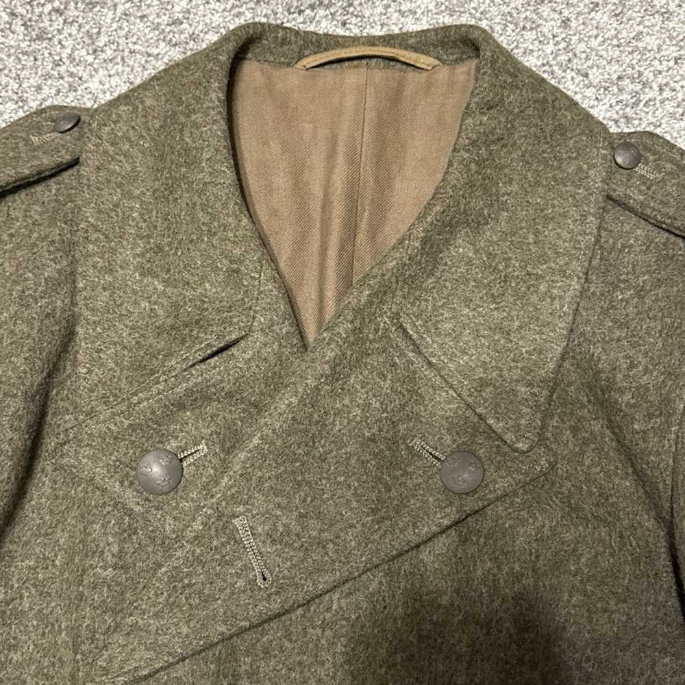 Vintage 1941 WWII Swedish Army Double Breast Wool… - image 7