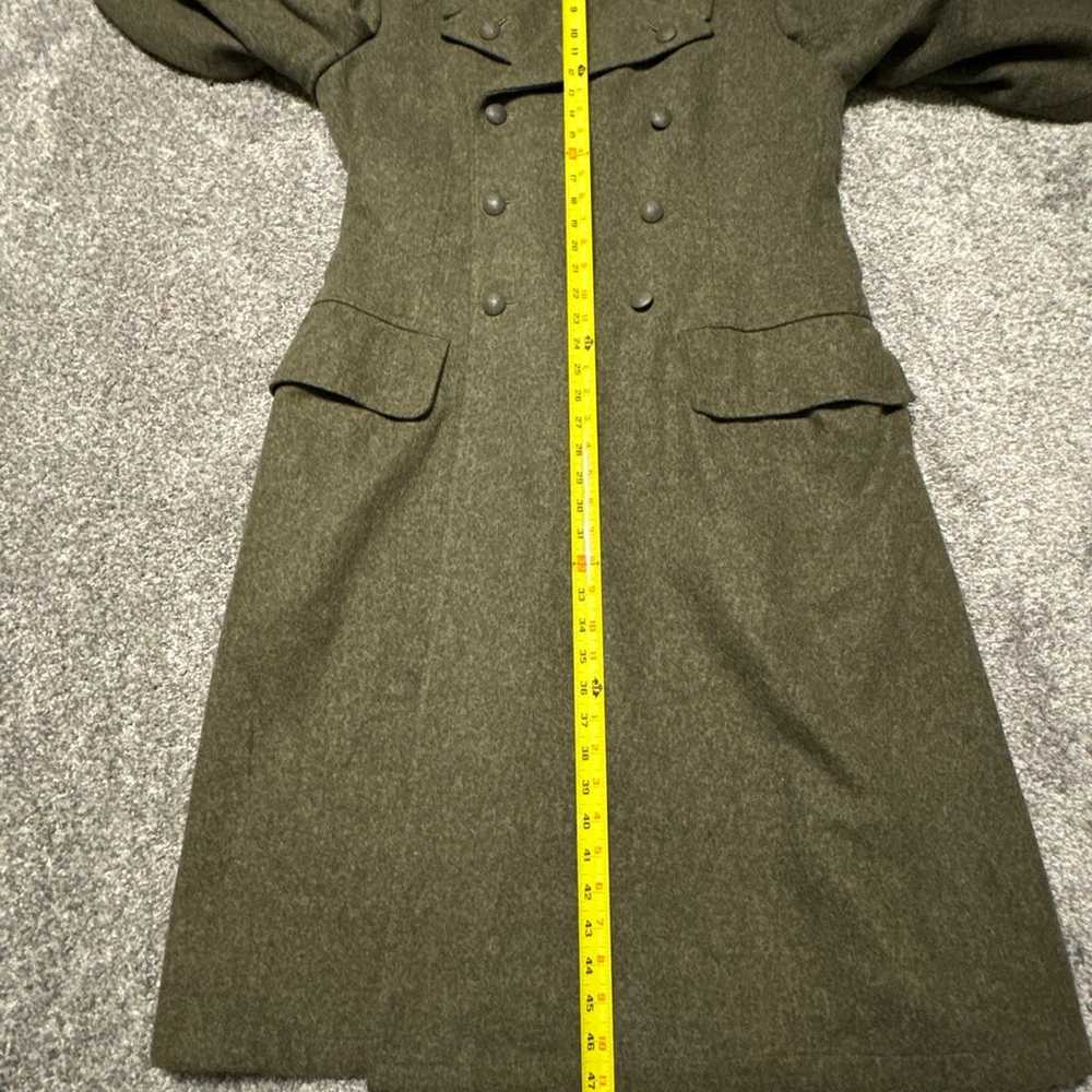 Vintage 1941 WWII Swedish Army Double Breast Wool… - image 9