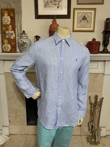 Polo Ralph Lauren Relaxed Fit Striped Linen Button