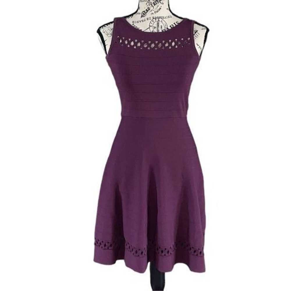 French Connection knitted skater dress with cutwo… - image 1